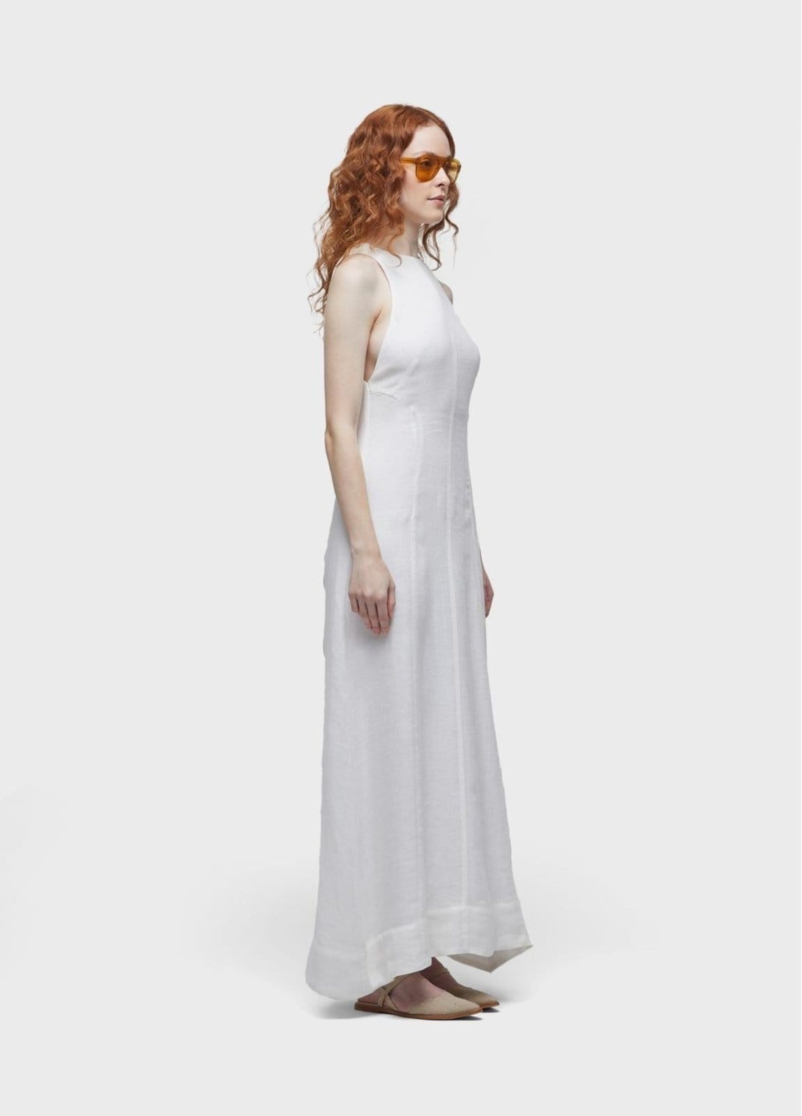 Vista 2 Vestido linen Osklen off-white
