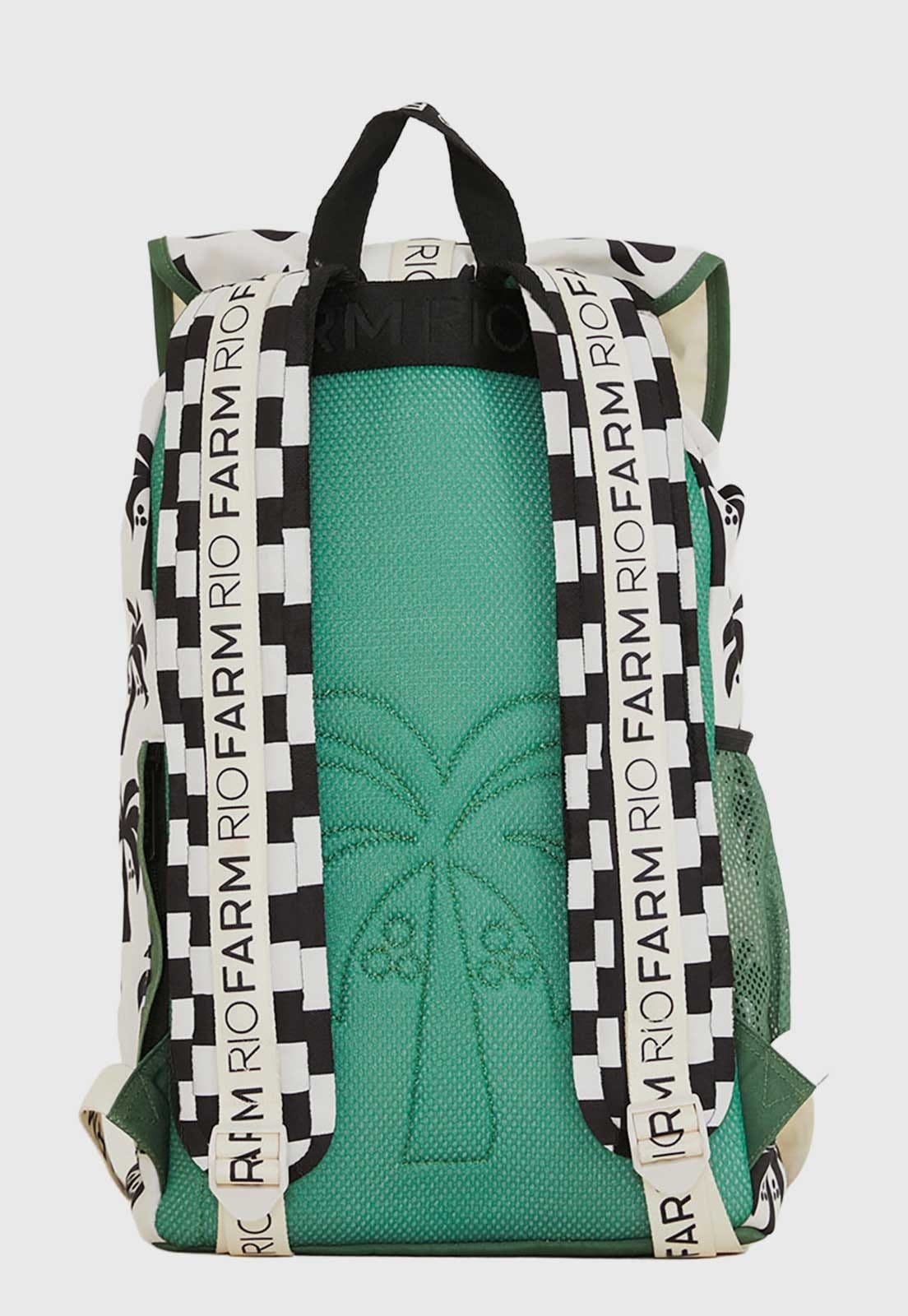 Vista 2 Mochila Feminina FARM Coisa Nossa Coqueiro Branca FARM branco