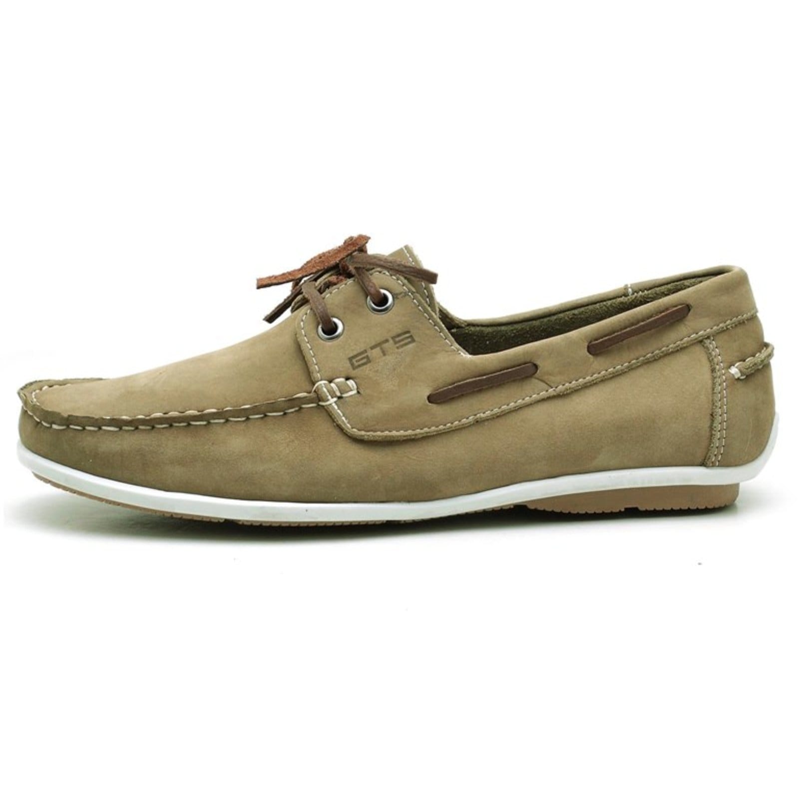 Vista 2 Mocassim Sider GTS De Amarrar Nobuck GTS bege