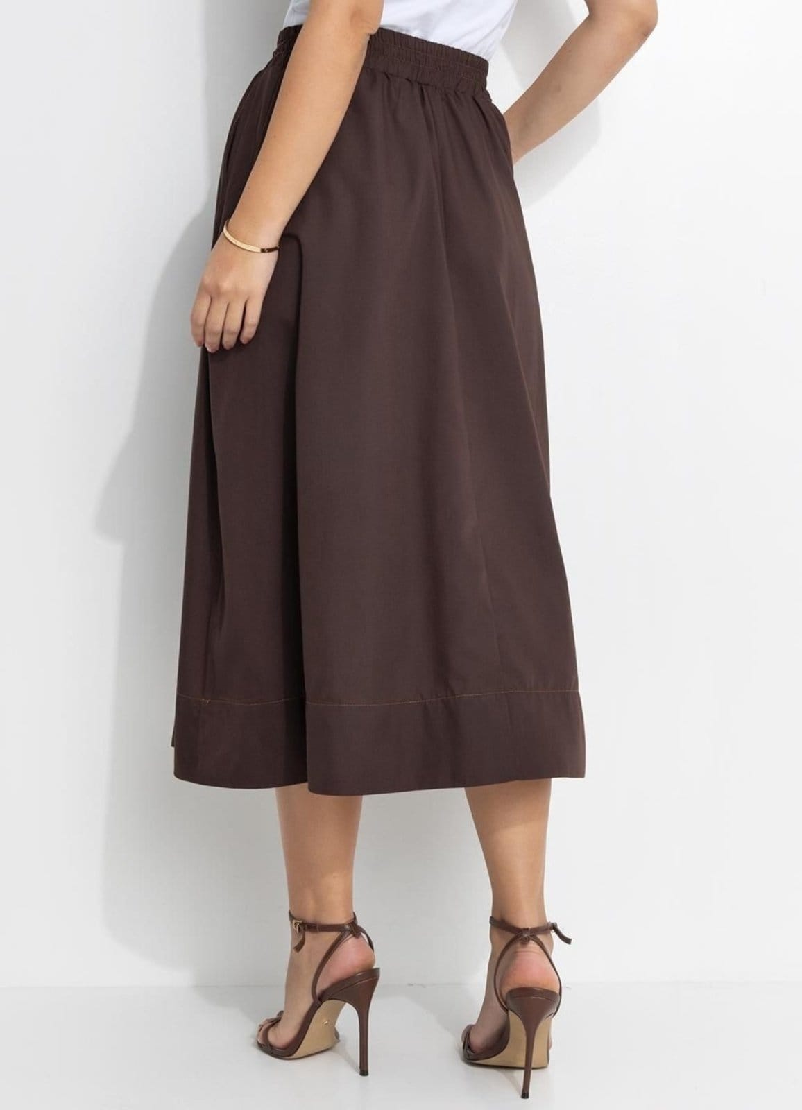 Vista 2 Saia Tricoline Quintess marrom