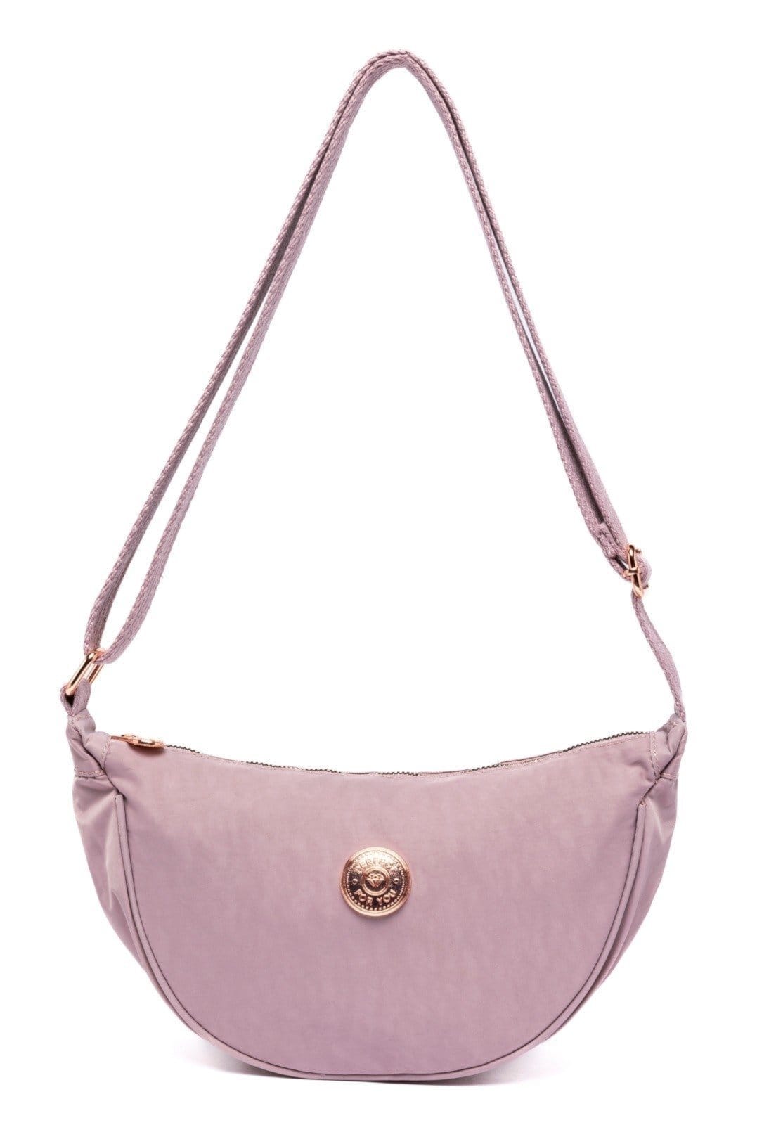 Bolsa Meia Lua Transversal Tiracolo Feminina Espaçosa Passeio