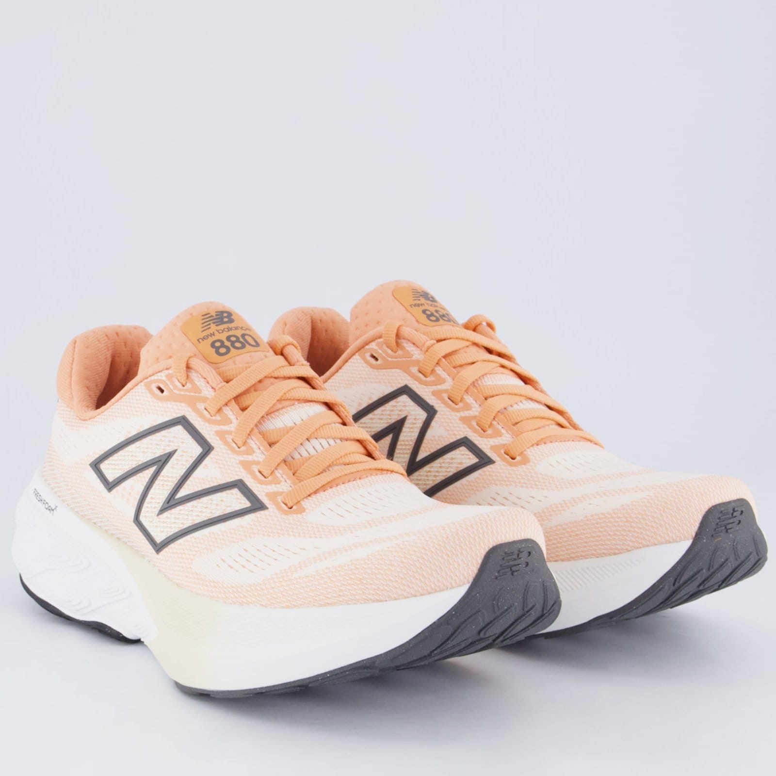 Vista 2 Tênis New Balance Fresh Foam X 880 V15 Feminino Coral New Balance laranja coral