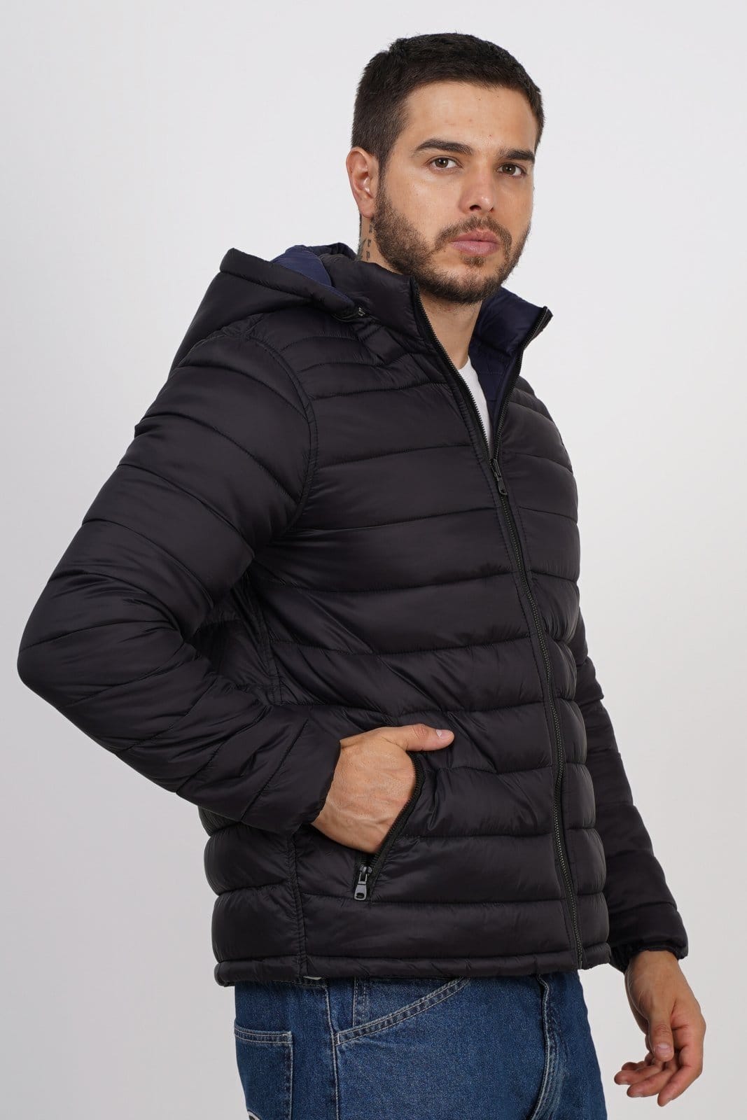 Vista 2 Jaqueta Masculina Sh Fashion Dupla Face Inverno Cor SH FASHION preto