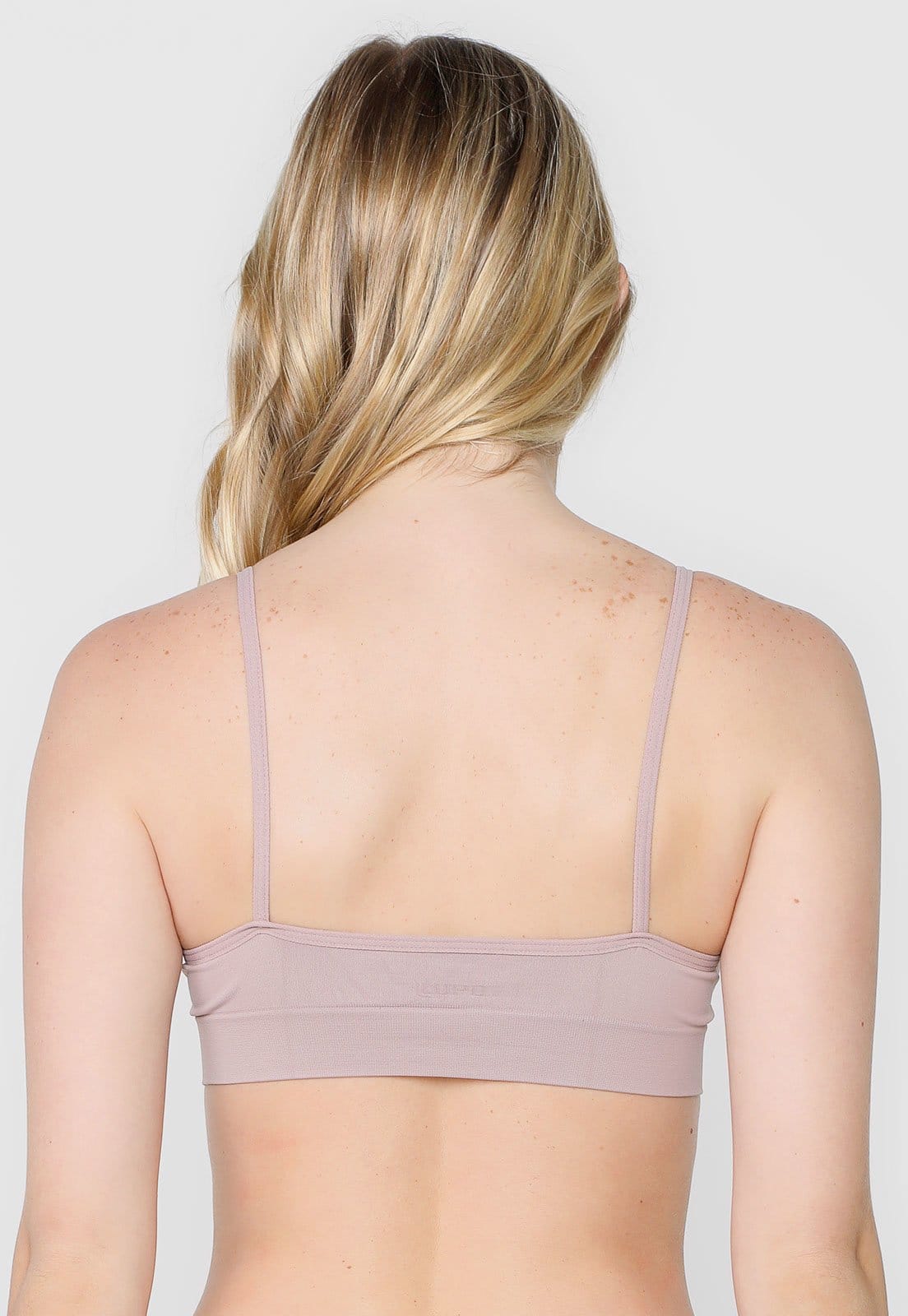 Vista 2 Top Lupo Sem Costura Liso Lupo bege