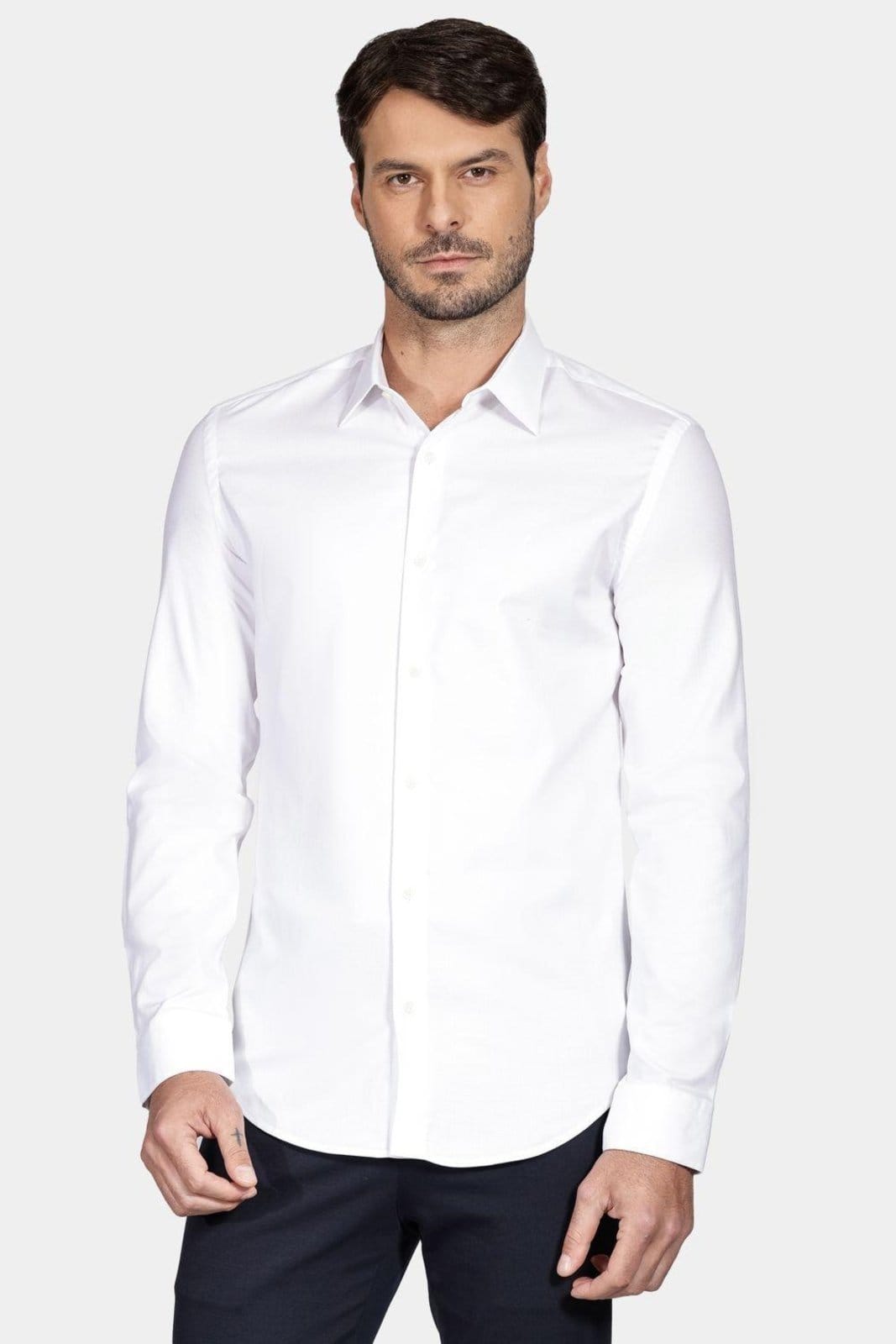 Camisa Aramis Slim Pima Stretch Maquinetada