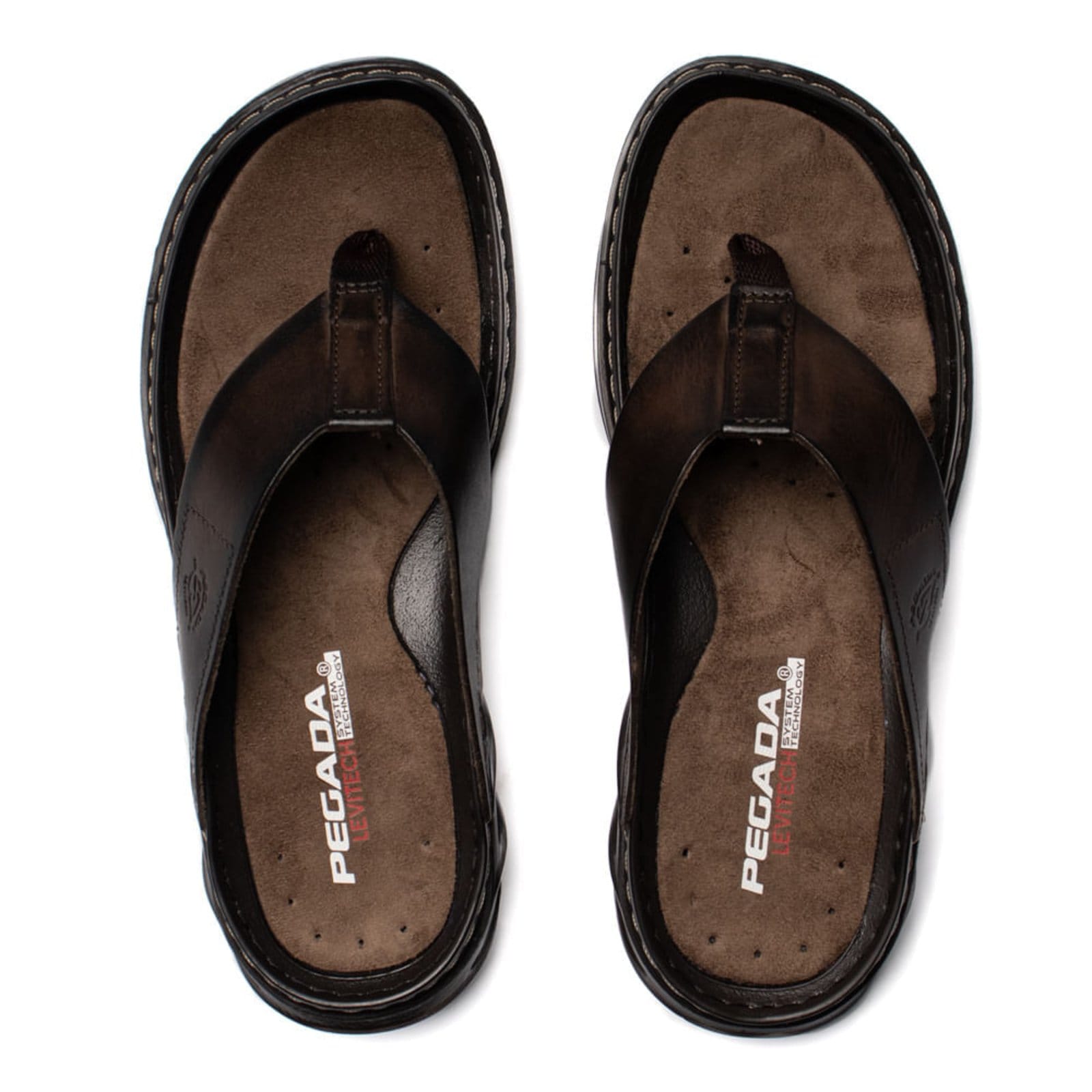 Infantil - Chinelo Masculino Pegada Couro Anilina Levitech