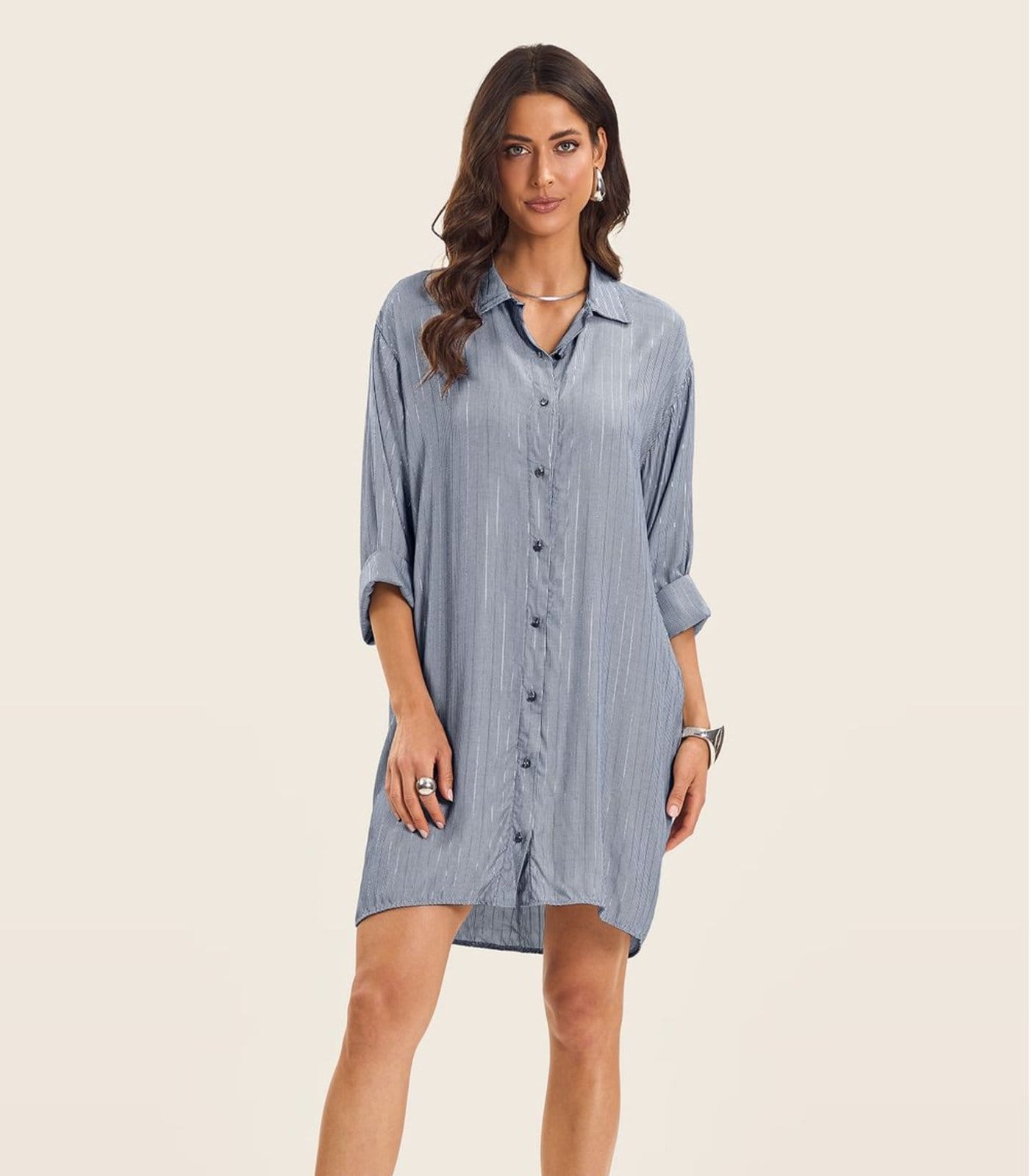 Vestido Chemise Feminino Com Botões Endless