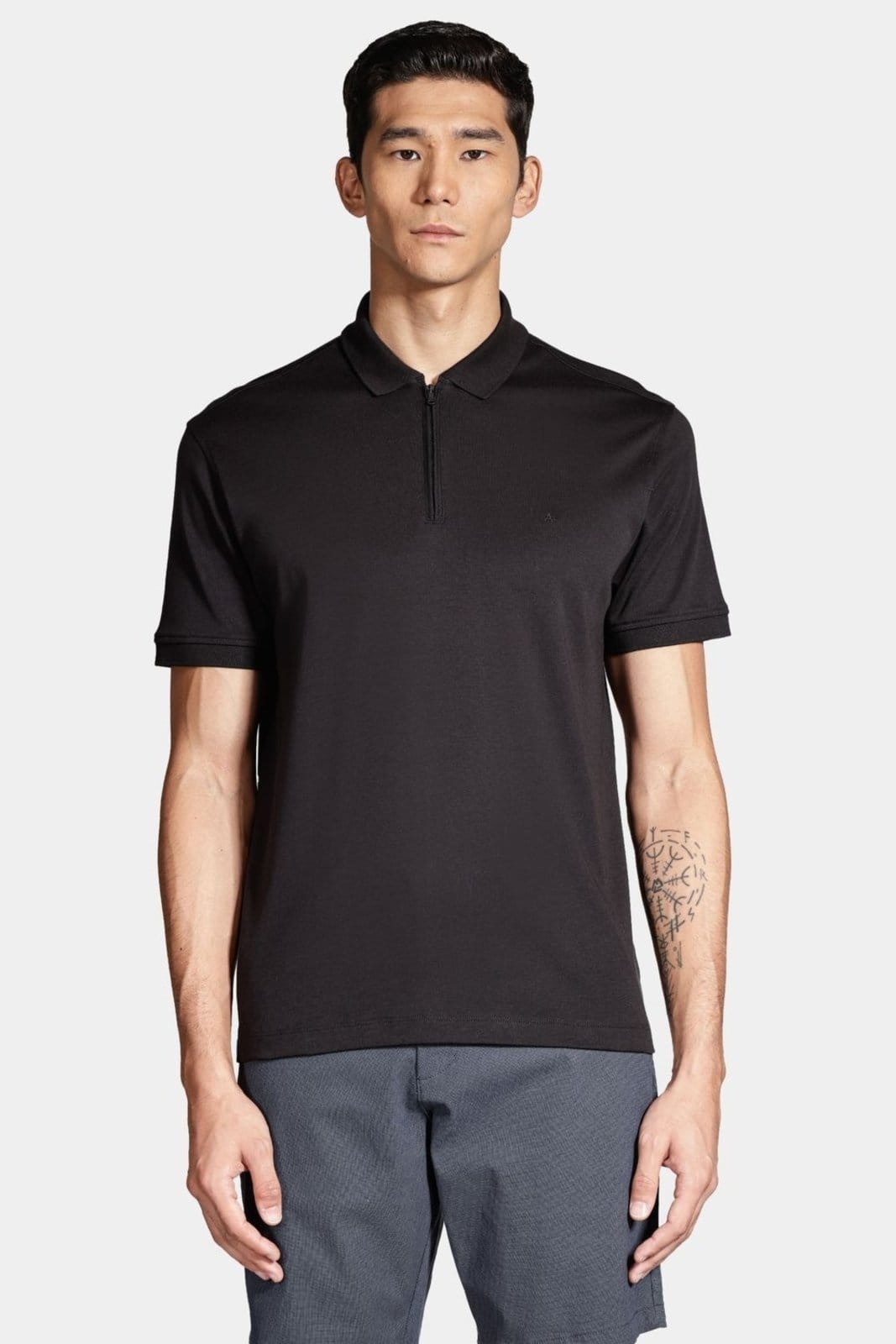 Polo Aramis Manga Curta Malha Dupla Pima