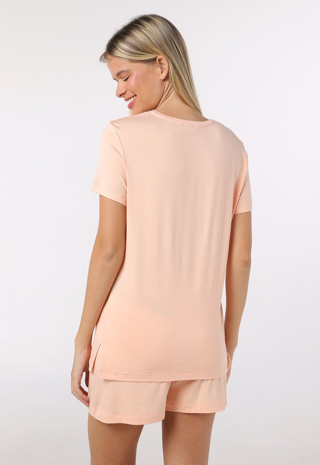 Vista 2 Short de Pijama Emporio Armani Underwear Liso Emporio Armani Underwear laranja