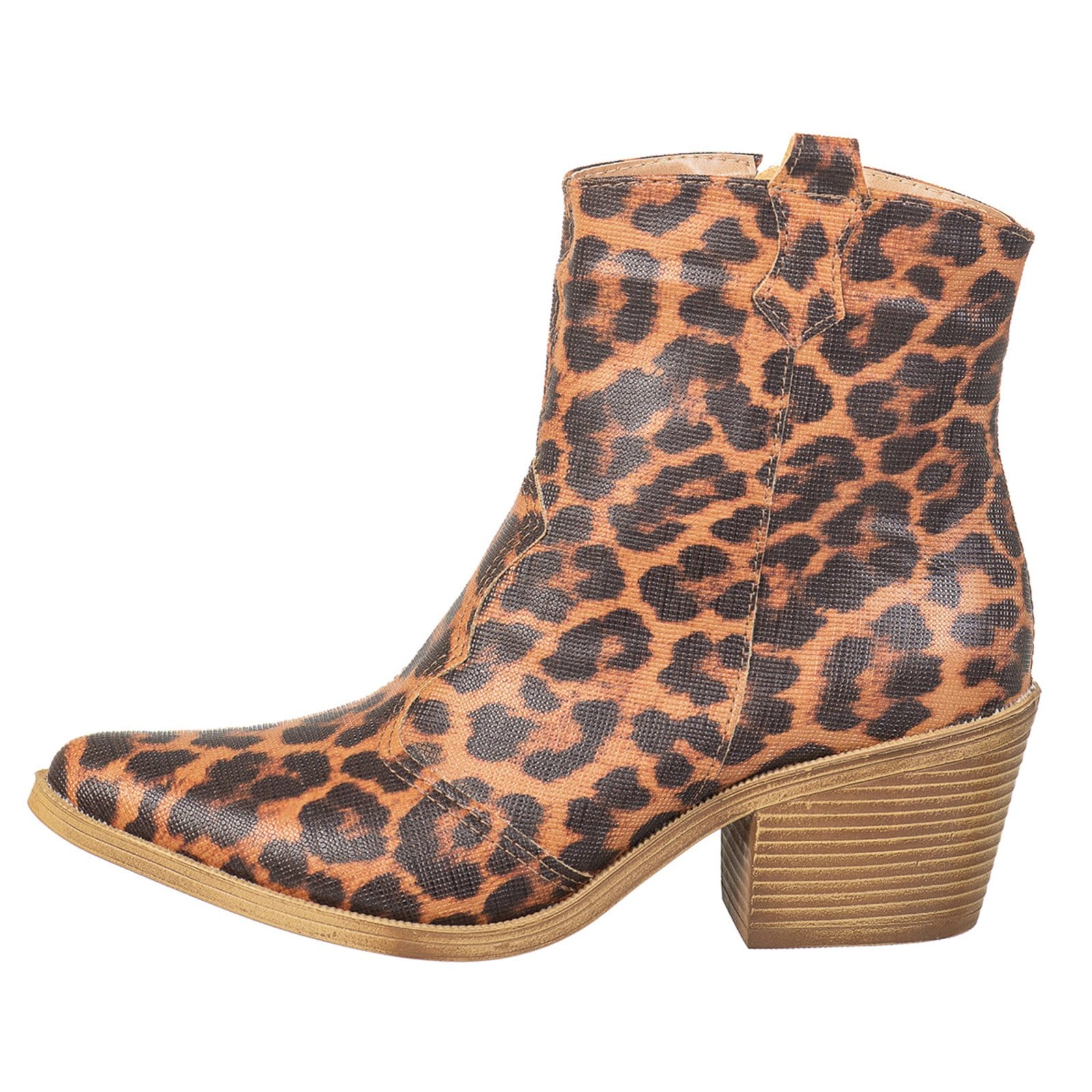 Vista 2 Bota Feminina Country Western Lisa Cano Baixo Via Birigui Preto VB Calçados onça