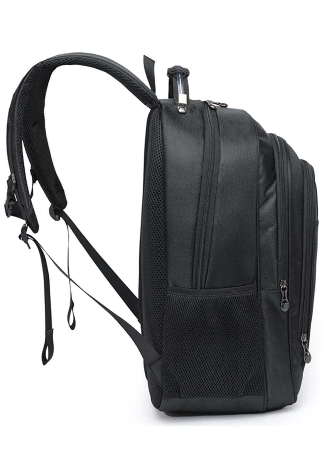 Vista 2 Mochila Moda Executiva Swissport Espaçosa Reforçada Swissport preto
