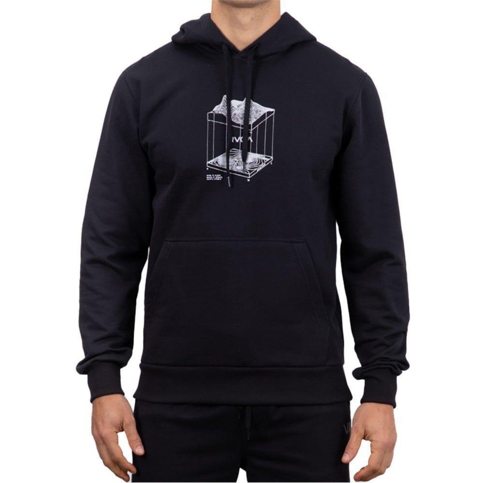 Moletom RVCA Canguru Topographic Oversize