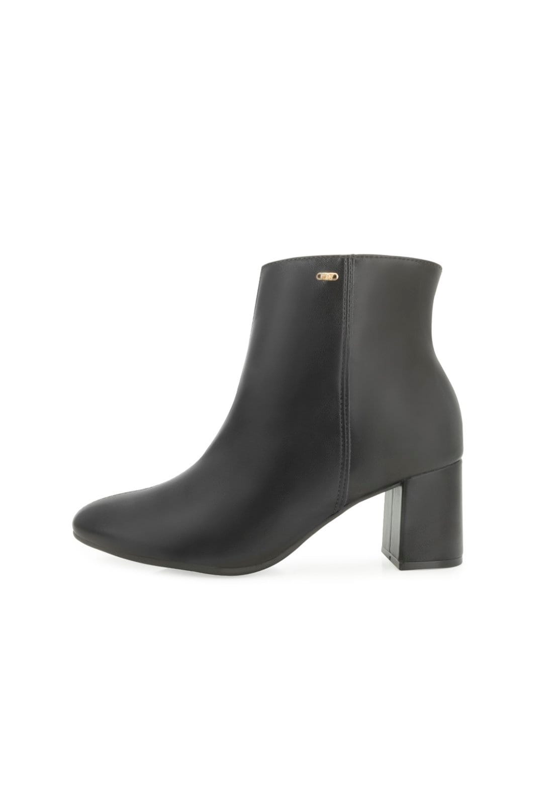 Vista 2 Bota Cano Curto Via Marte e Meia VM25-23800 VIA MARTE preto