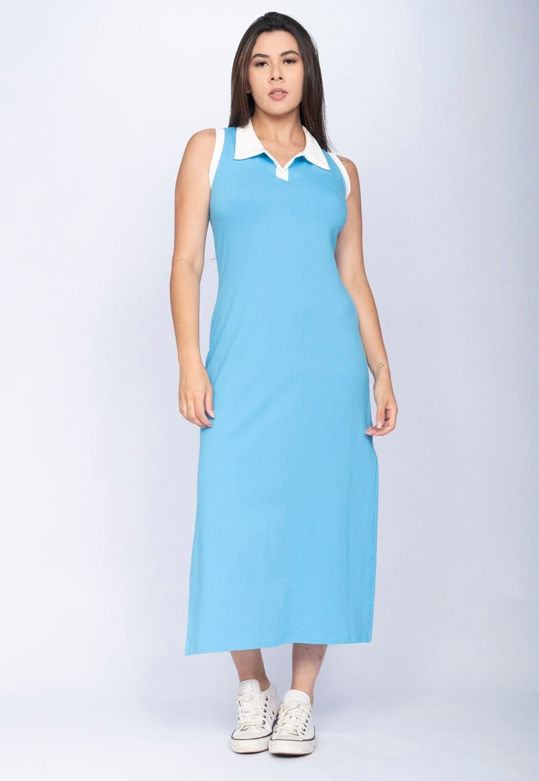 Vestido CabanaFree Midi Regata Polo Blue