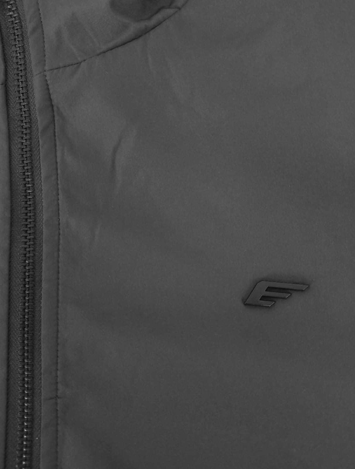 Vista 2 Jaqueta Ellus Masculina Nylon Padding Bomber Chumbo Ellus cinza