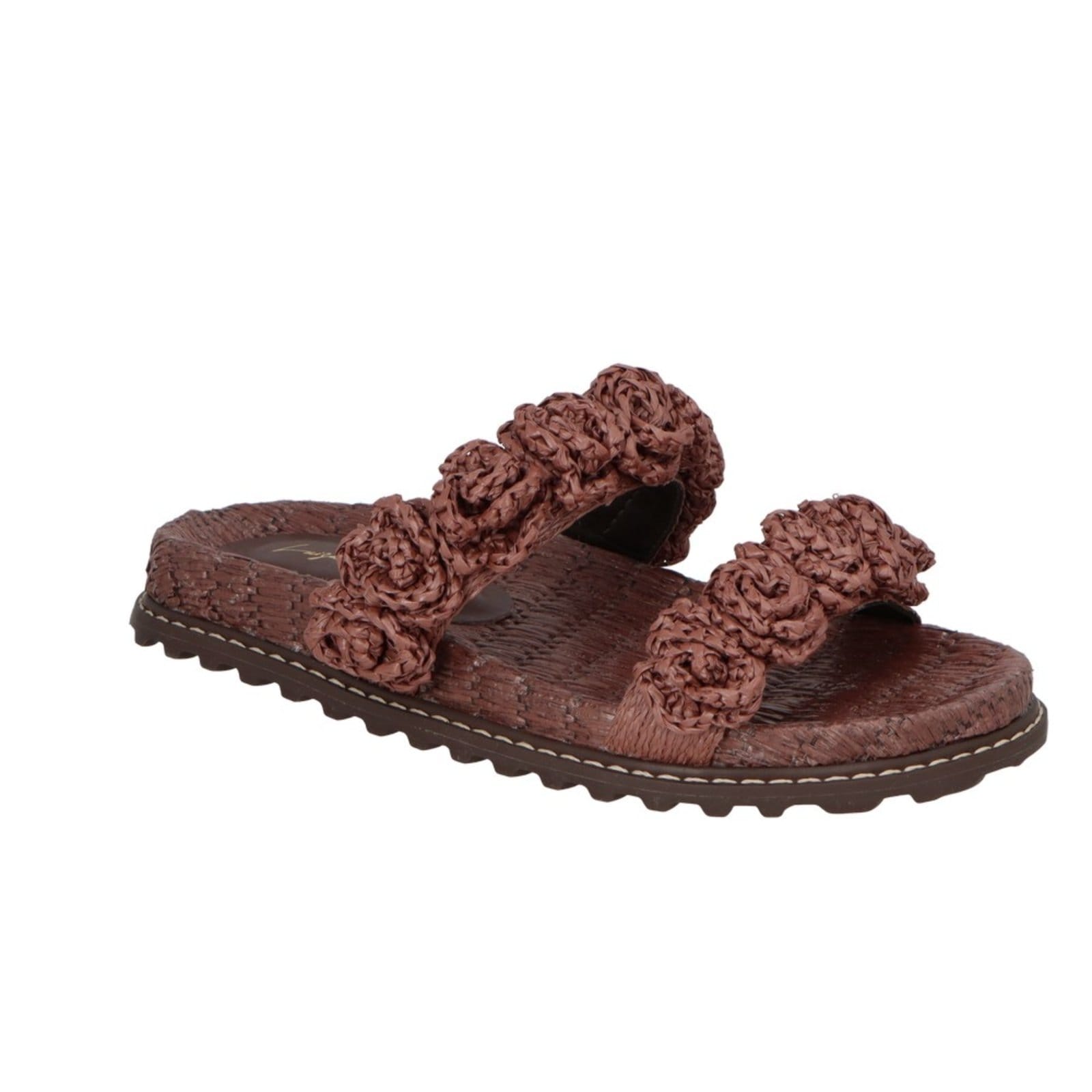 Vista 2 Chinelo Papete Luiza Barcelos 14240006 Escuro Luiza Barcelos marrom