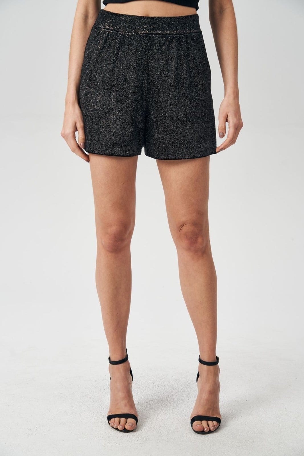 Short Black Veludo Glow Feminino Acostamento