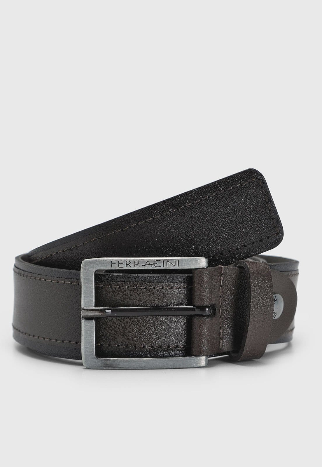 Cinto Masculino Ferracini Fivela Metálica Tabaco