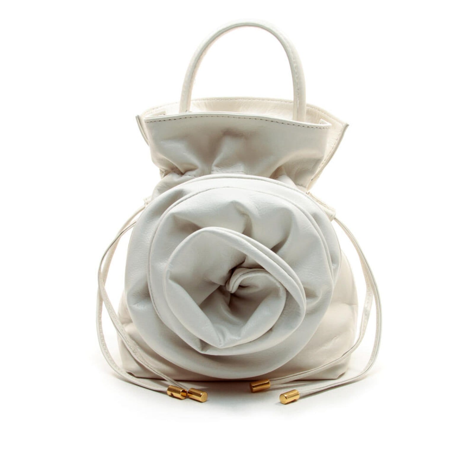 Bolsa Couro Branco Cecconello C2638-1