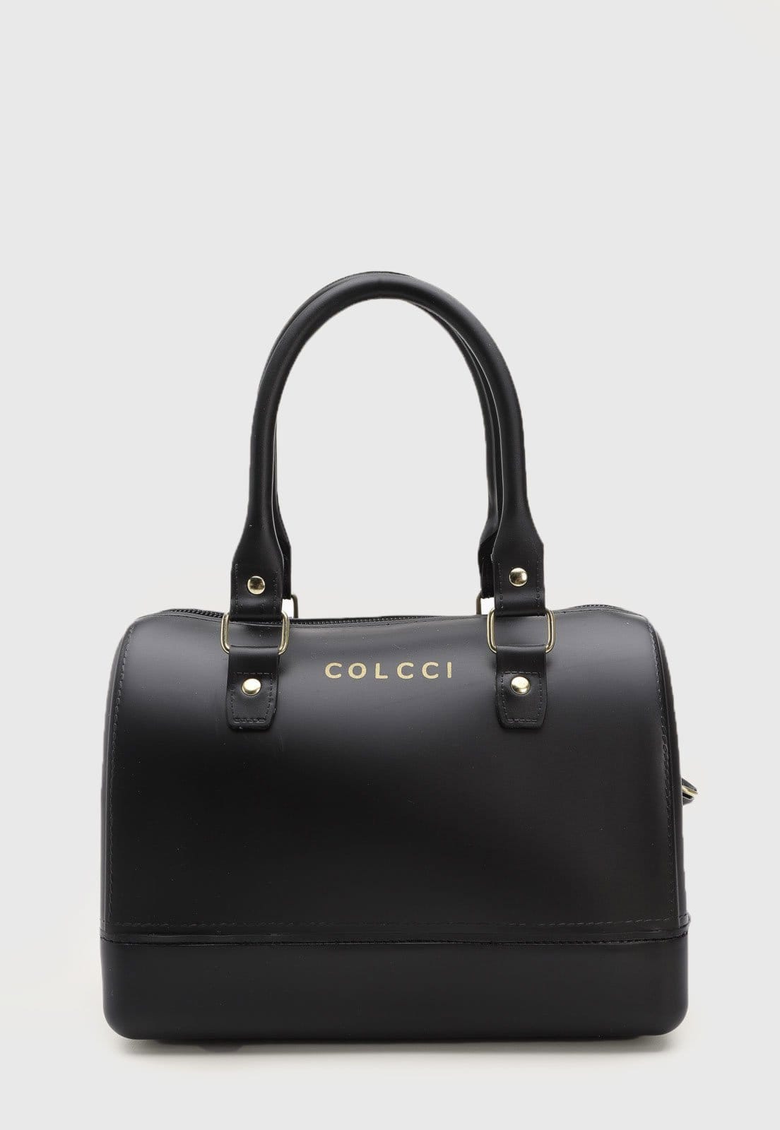 Vista 2 Bolsa Feminina Colcci Logo Estruturada Preta Colcci preto