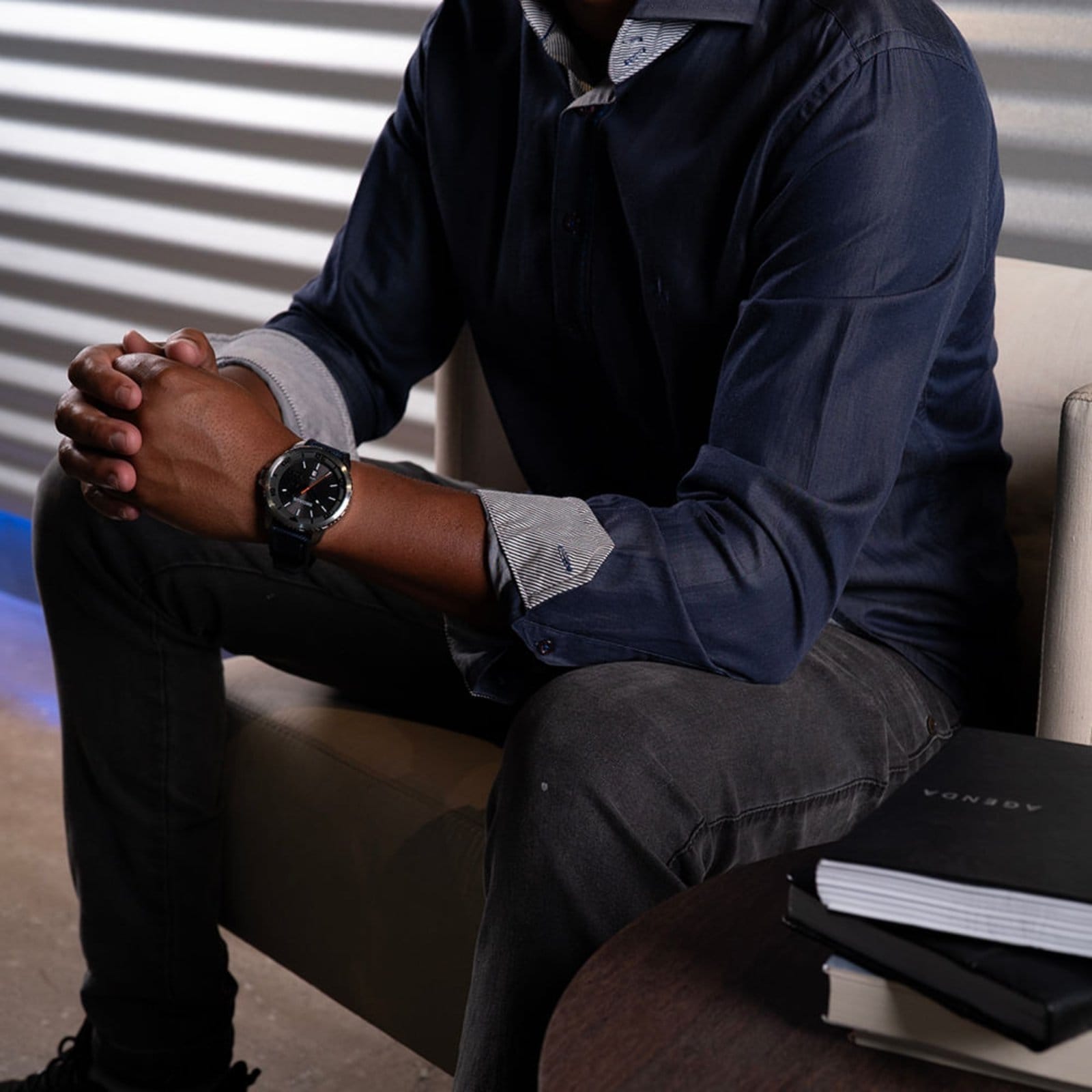 Vista 2 Relógio Seculus Masculino Analógico Bisel Texturizado Seculus prata