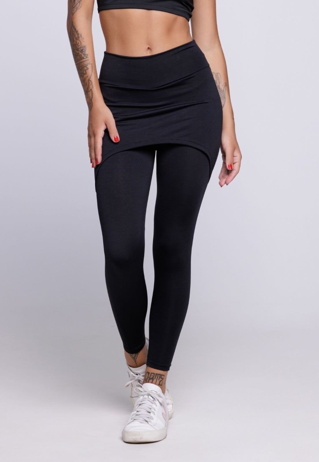 Calça Legging Saia Serra e Mar Modas Lisa