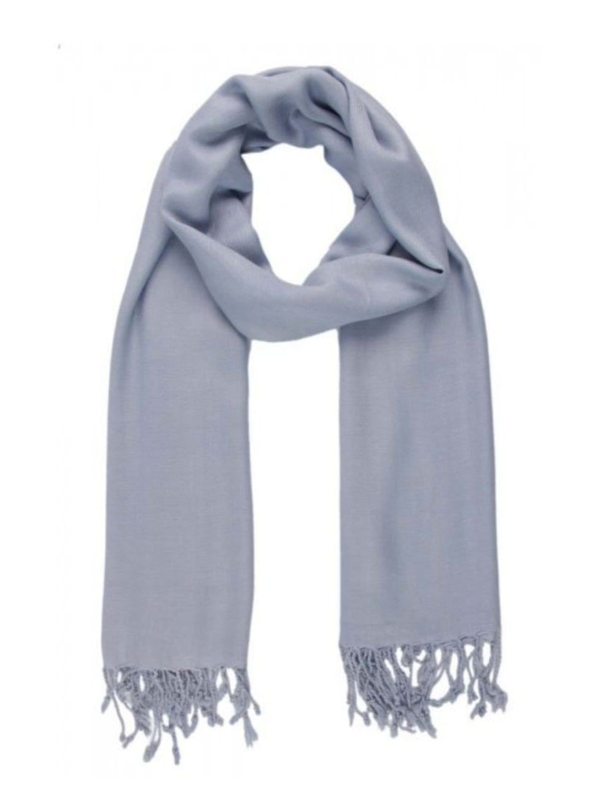 Pashmina Via Lessa Santiago Liso em Viscose Jeans