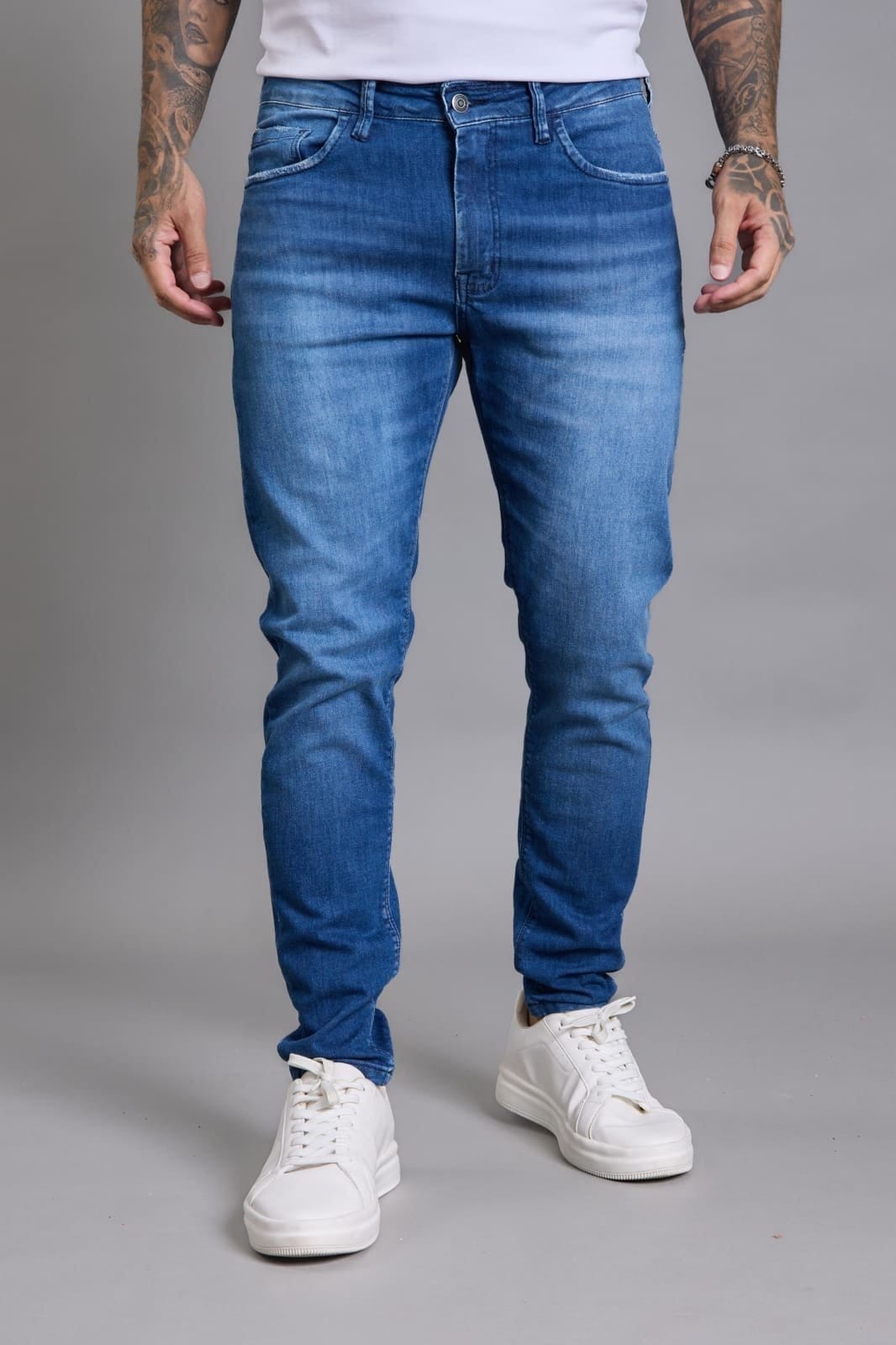 Calça Jeans Masculina Skinny Marmorizado Dialogo Jeans