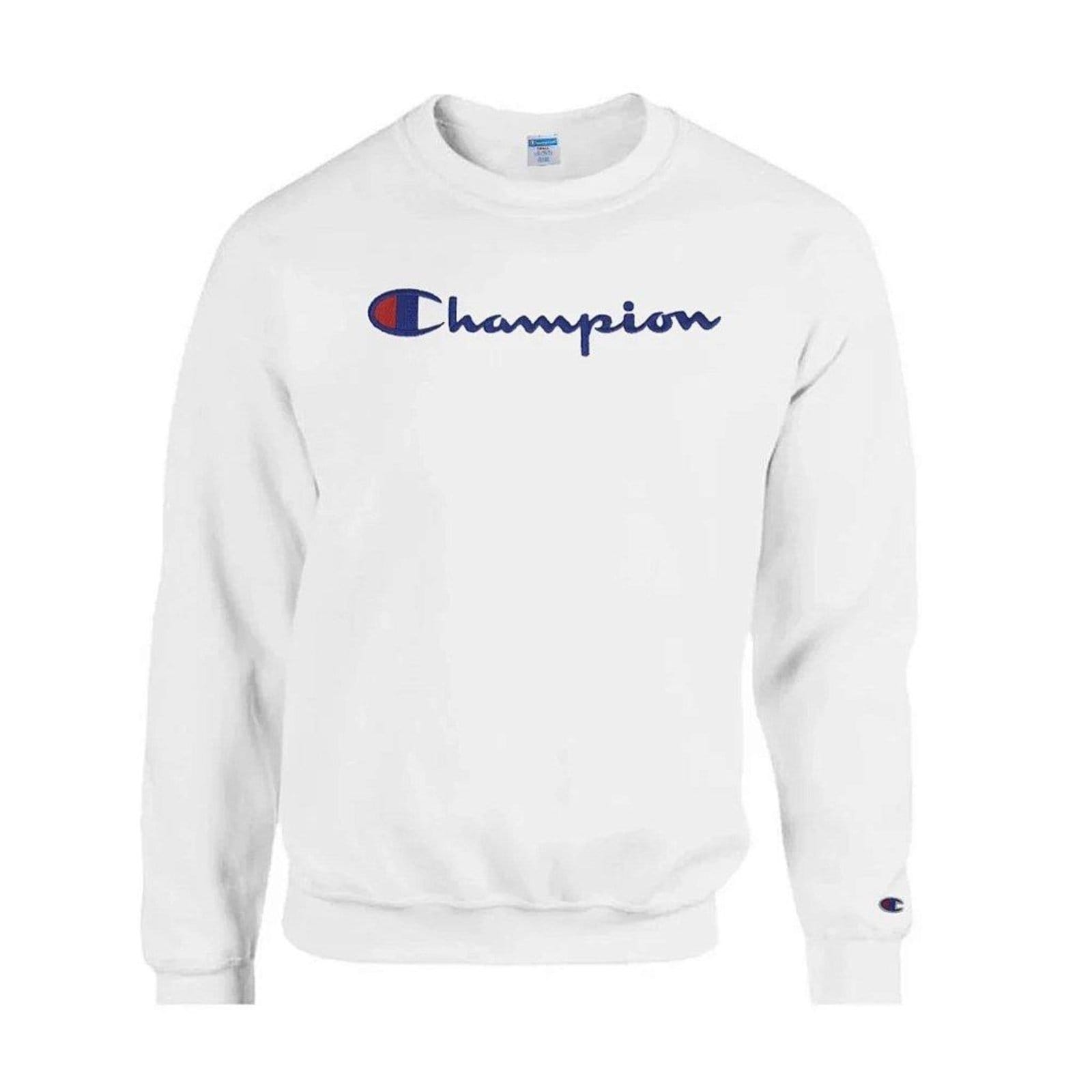 Moletom Champion Felpado Gola Careca Fleece Off White