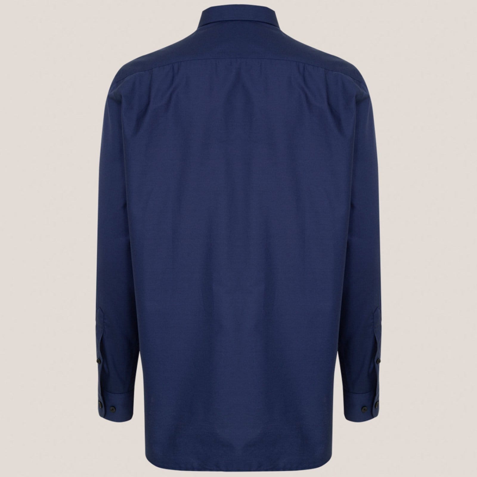 Vista 2 Camisa Dudalina Comfort Tricoline In25 Marinho Masculino Dudalina azul marinho