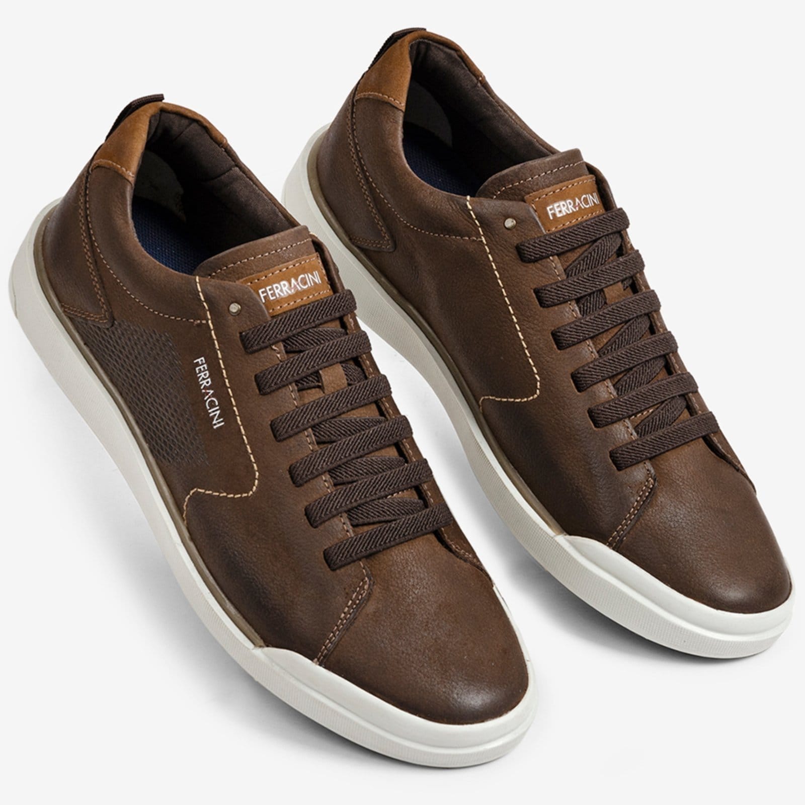 Vista 2 Sapatênis de Couro Ferracini Star Masculino FERRACINI marrom