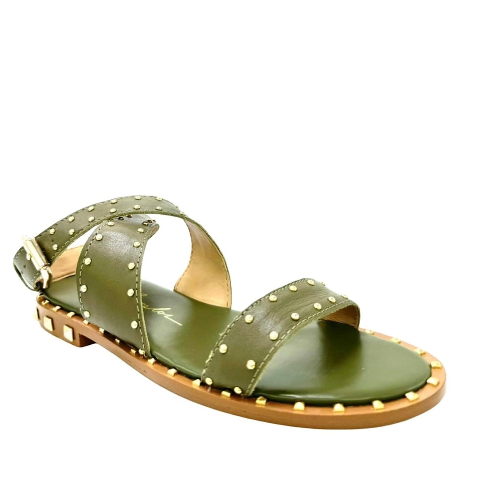 Vista 2 Rasteira Luiza Barcelos 60450023 Luiza Barcelos verde