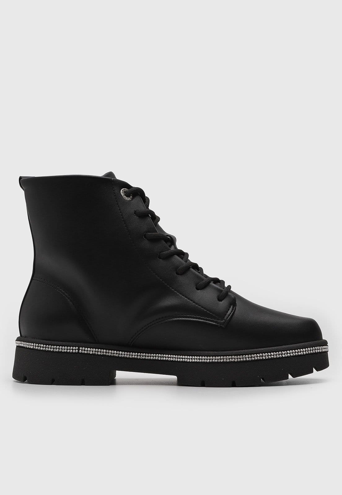 Vista 2 Bota Feminina Vizzano Pedraria Preta VIZZANO preto