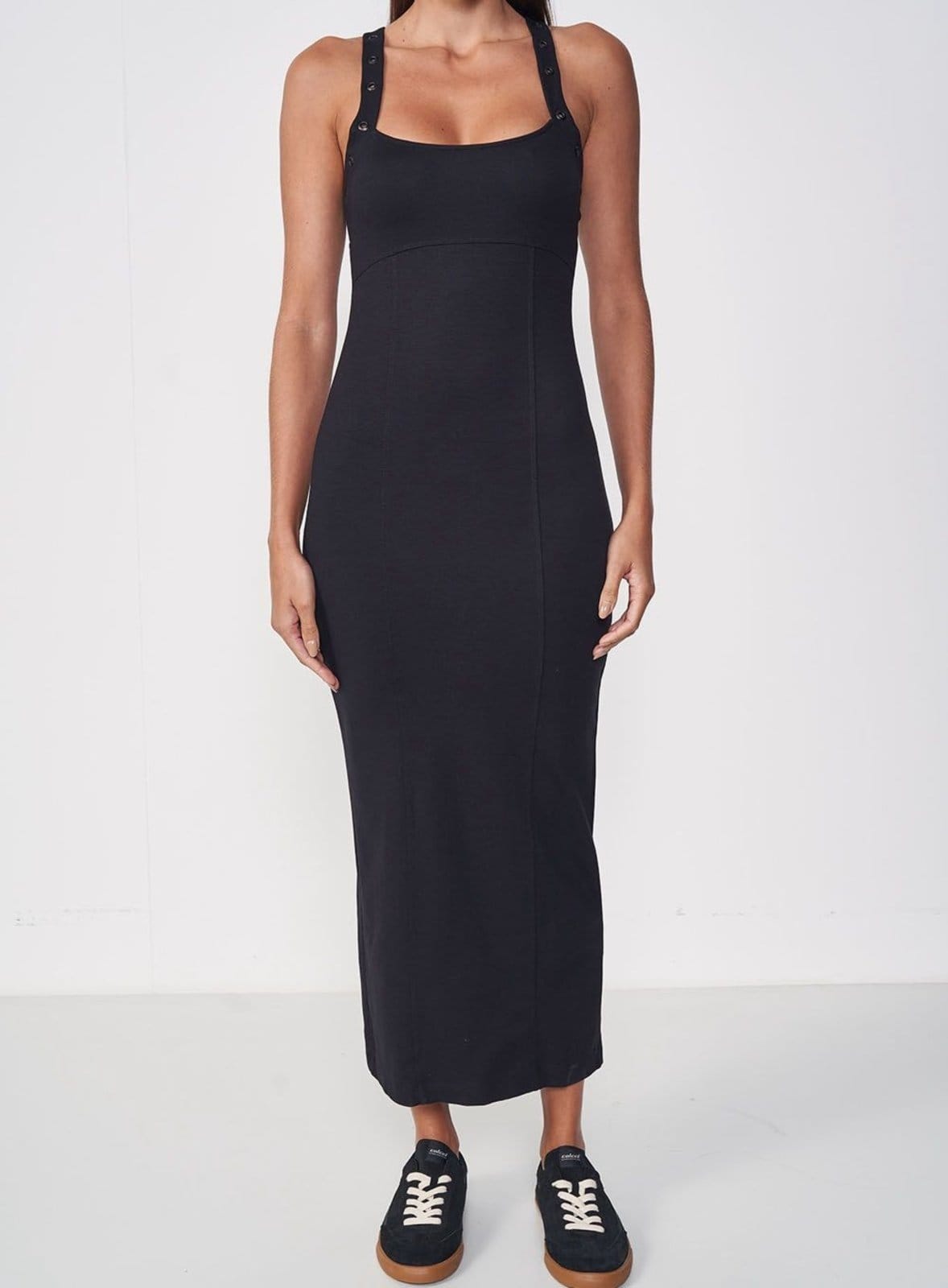 Vestido Tubinho Longo Fenda Traseira Colcci CLC