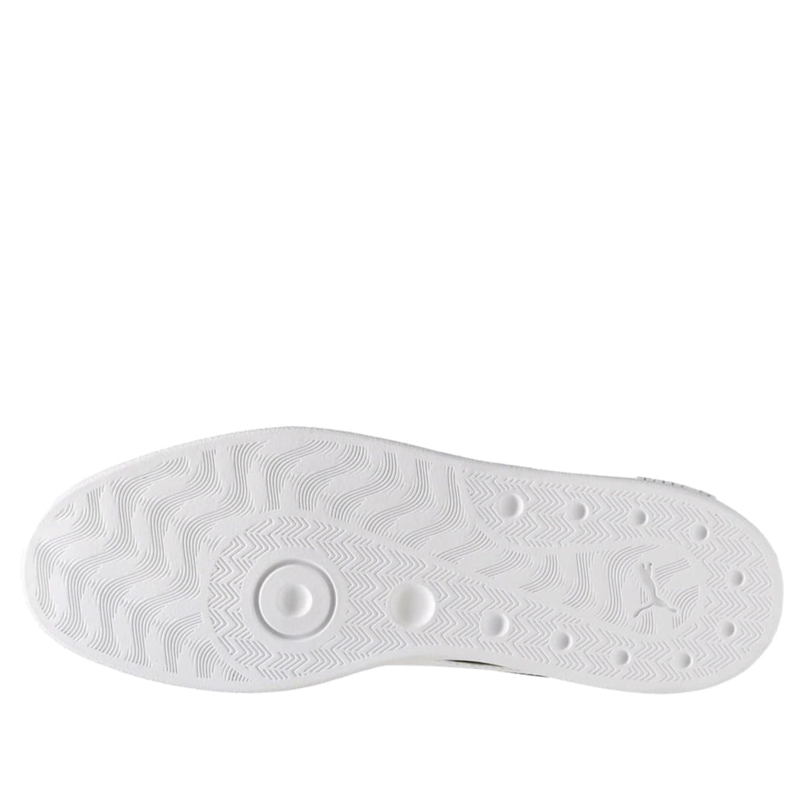 Vista 2 Tênis Masculino Puma Club II Camurça Soft Foam Branco Puma preto