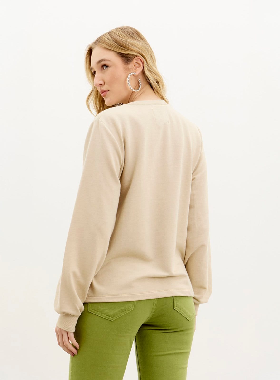 Vista 2 Blusão Triton Beje Triton bege