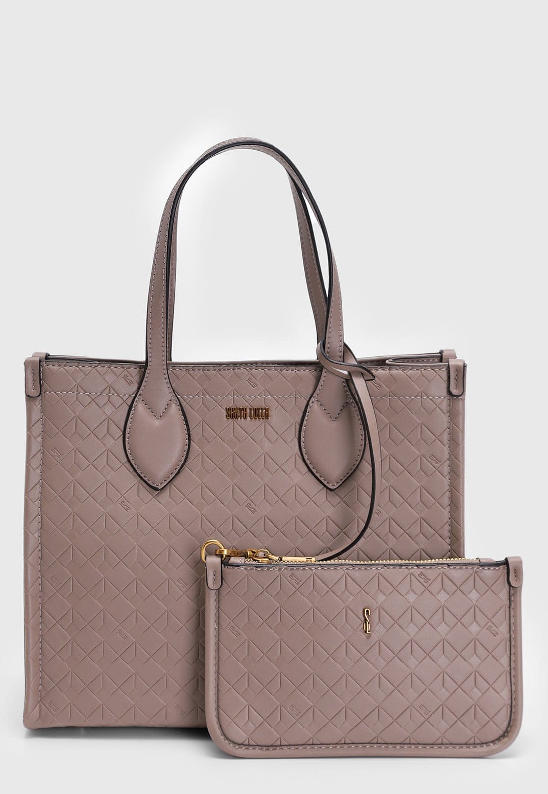 Bolsa Tiracolo Santa Lolla Monograma Alça Dupla