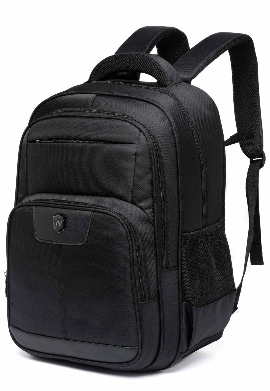 Vista 2 Mochila Masculina Executiva Nytron Reforçada Espaçosa Trabalho Nytron preto