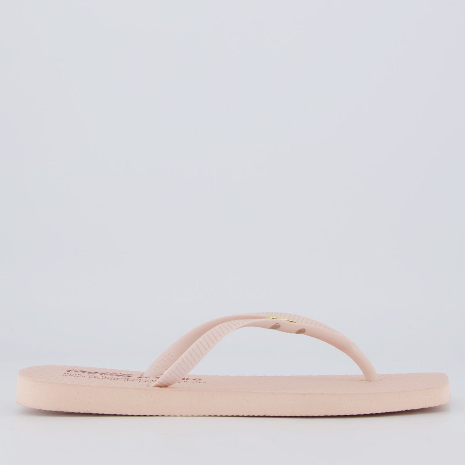 Vista 2 Chinelo Coca Cola Square Identify Feminino Rosé Coca-Cola rosa rosé