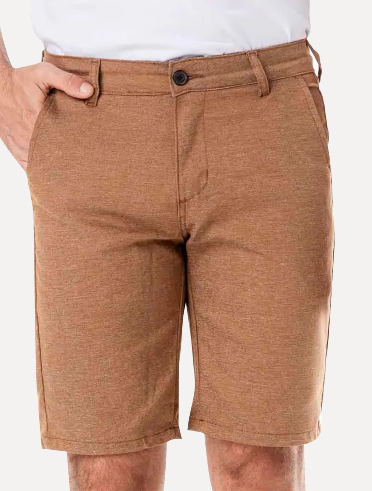 Bermuda King & Joe Sarja Masculina Slim Texture Mescla