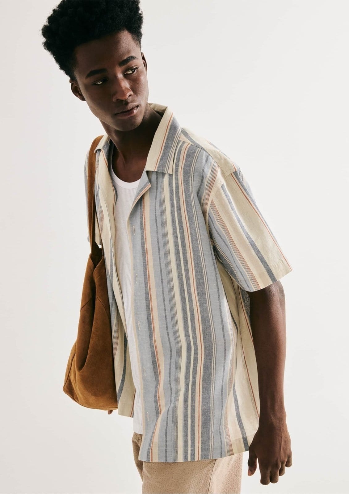 Camiseta Masculina Comfort Com Linho