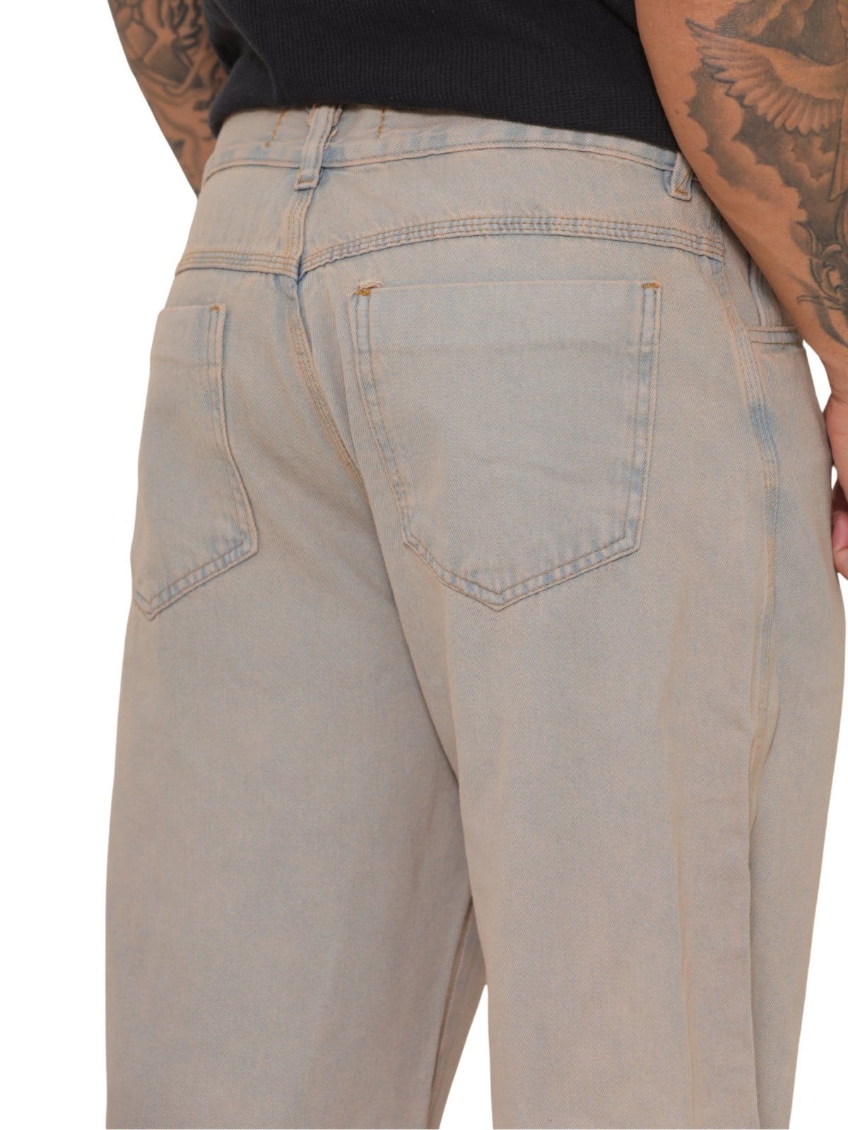 Vista 2 Bermuda Masculina Jeans Light Jorts Com Manchas Rosa JEANS LIGHT rosê rosa