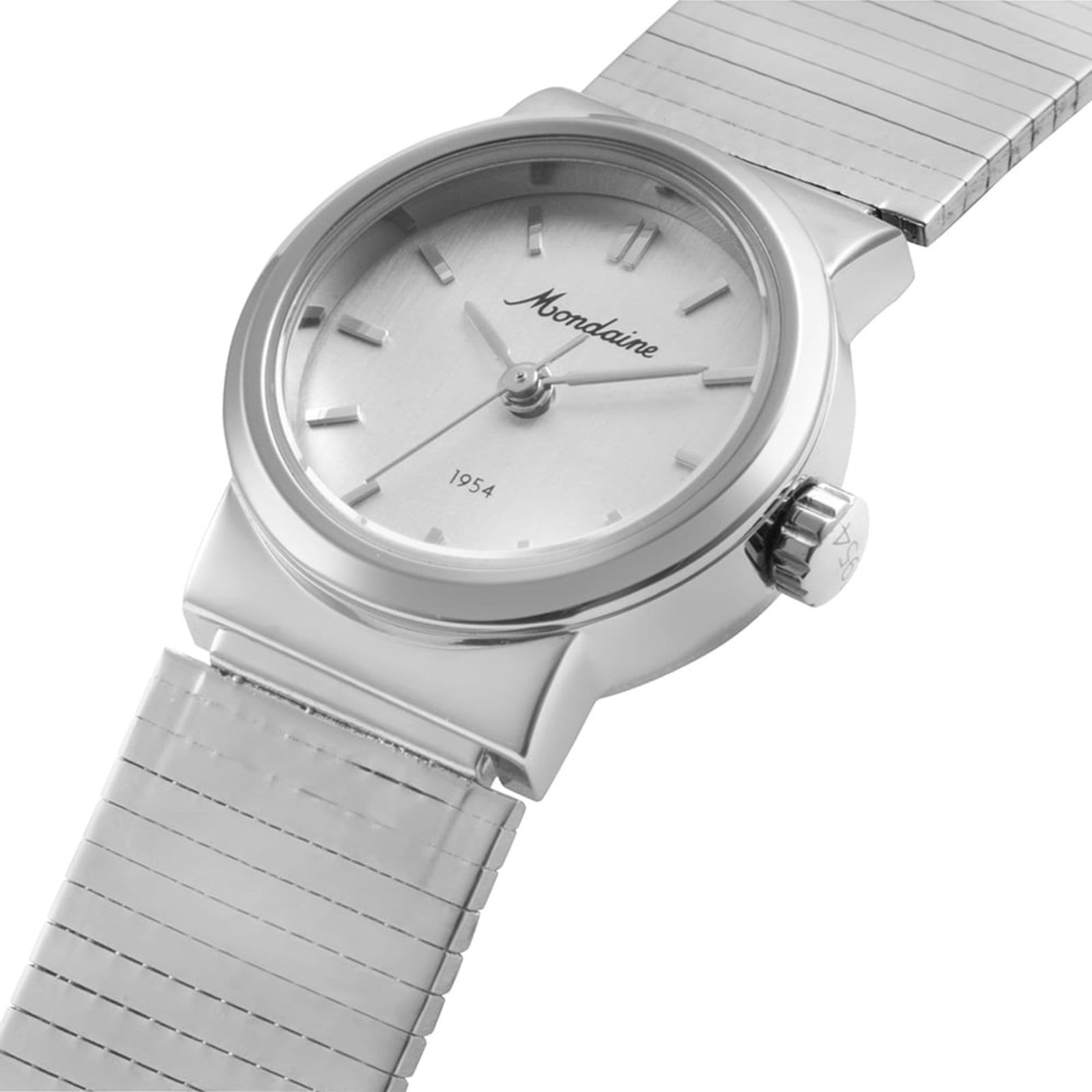 Vista 2 Relógio Feminino Pulseira Estilo Bracelete Mondaine prata