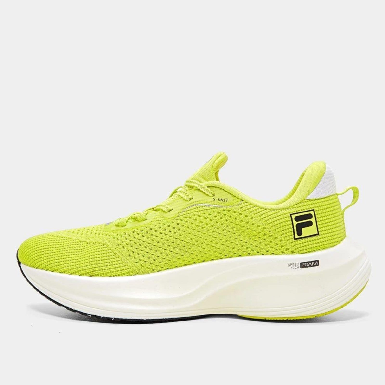 Vista 2 Tênis Masculino Fila Speedzone Running 1323591 Limão/Preto Fila verde