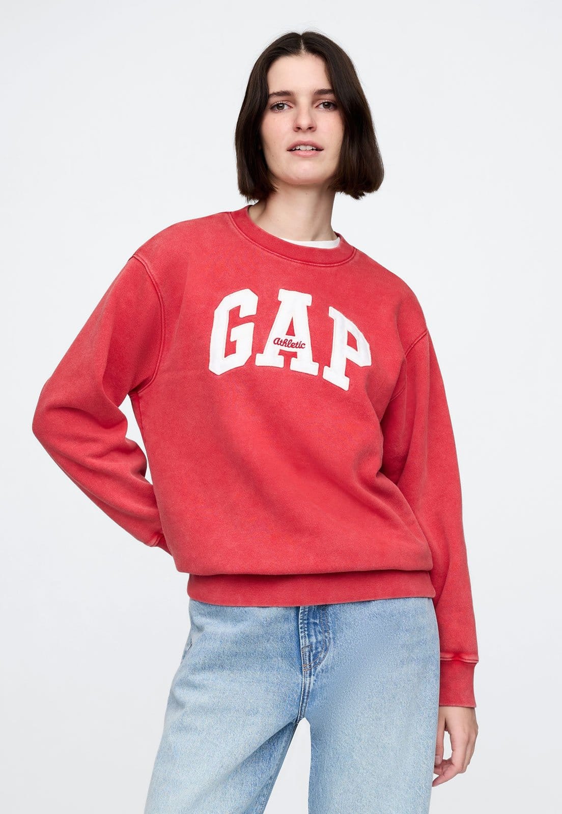 Blusa de Moletom Fechada GAP Logo Vermelha