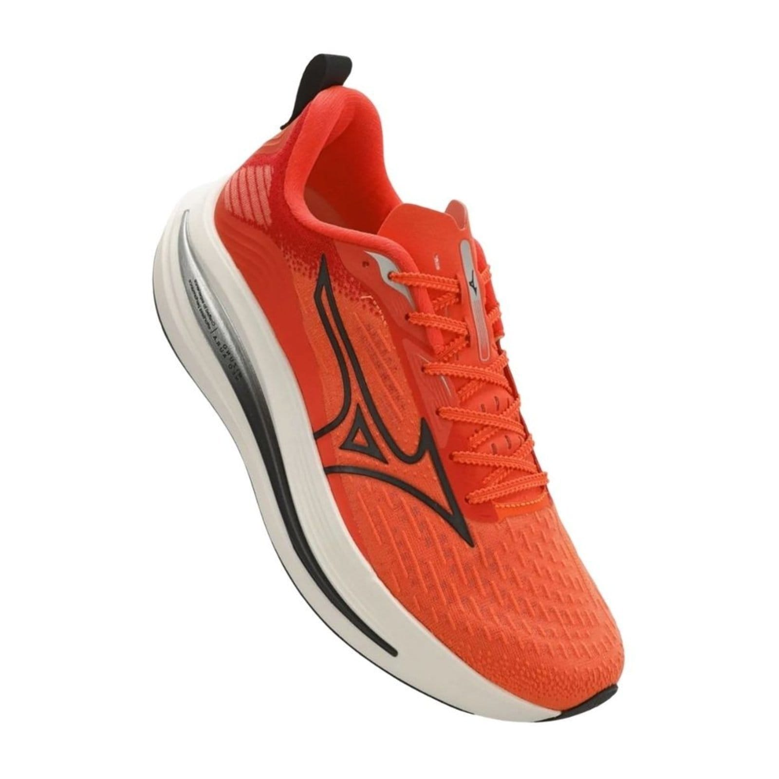 Vista 2 Tênis Corrida Masculino Mizuno Neo Aura Laranja Mizuno preto