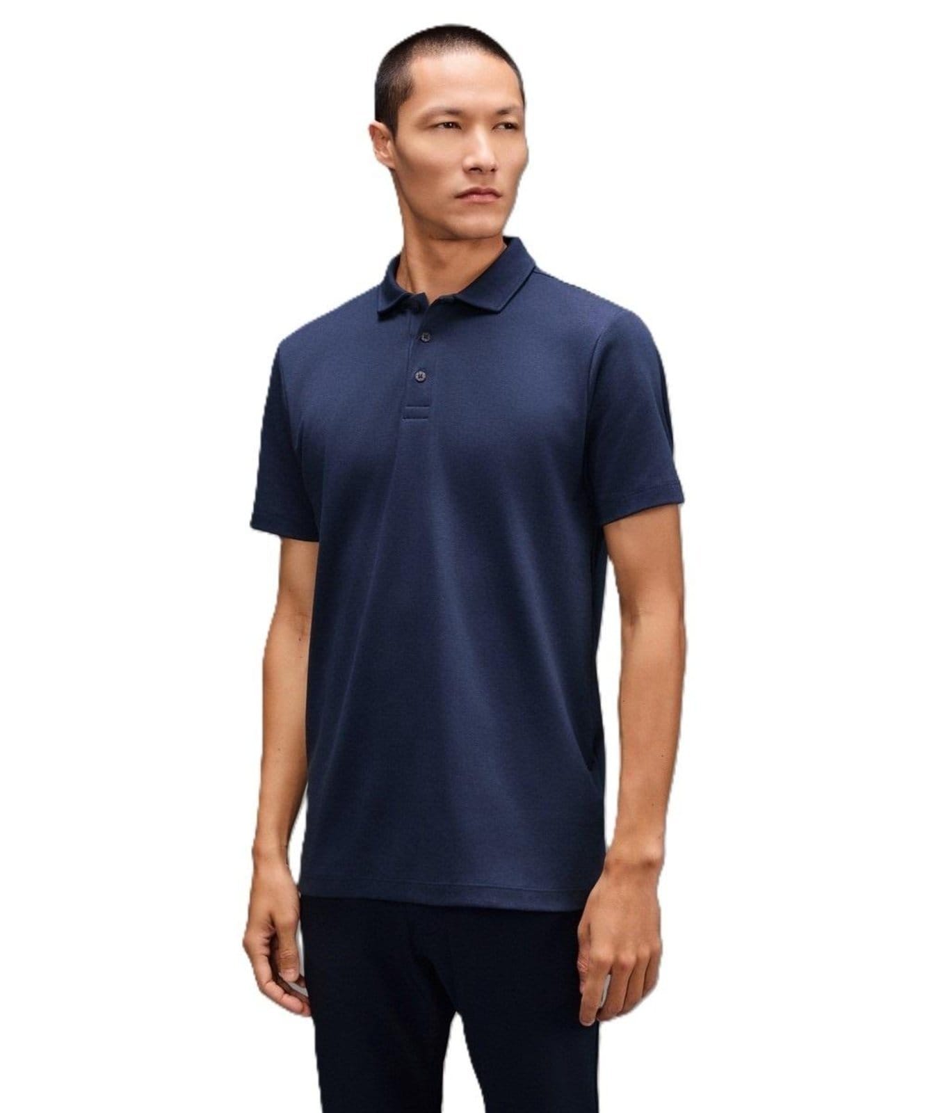 Vista principal Polo Regular Soft Touch Reserva azul marinho