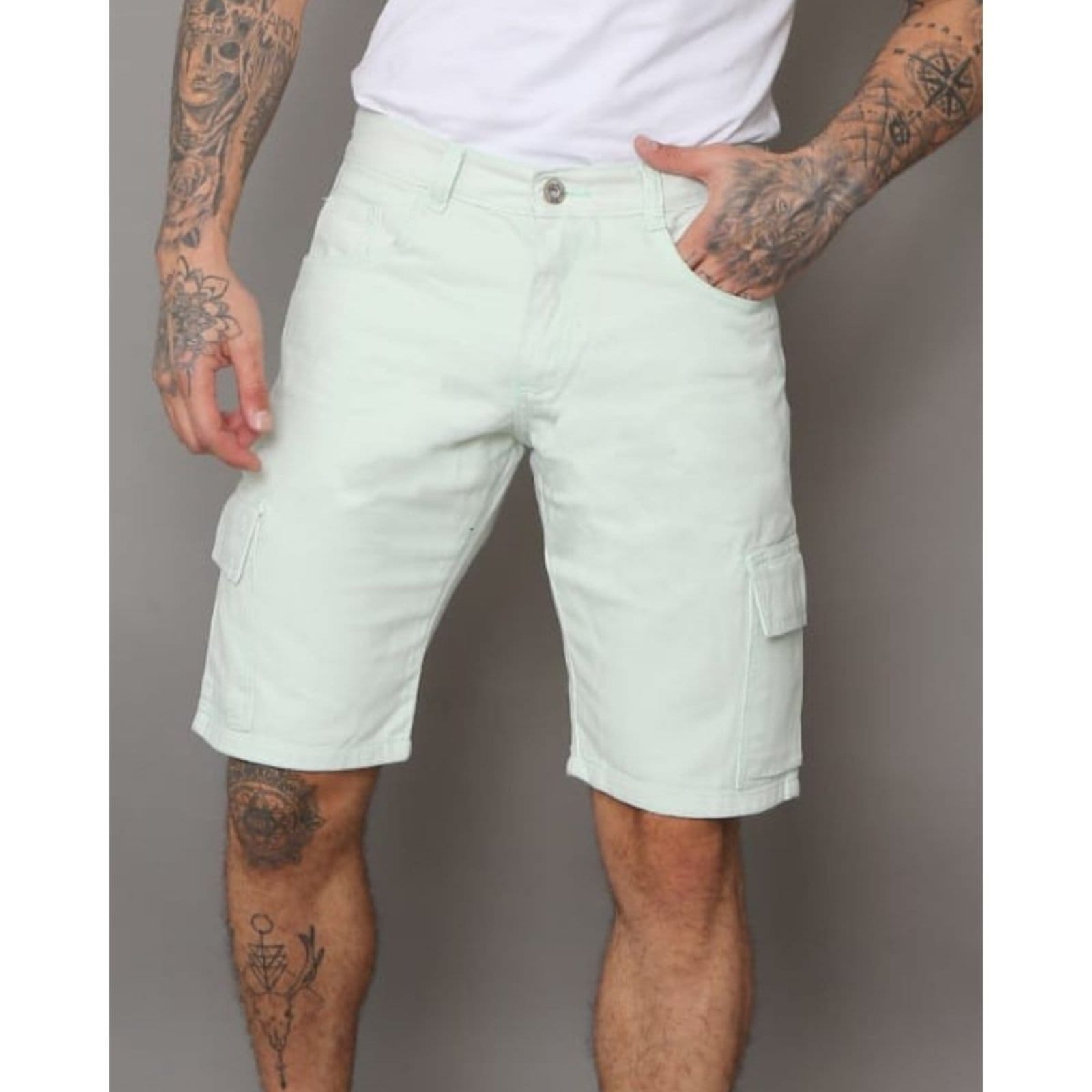 Bermuda Masculina Alleppo Cargo Claro Vitor