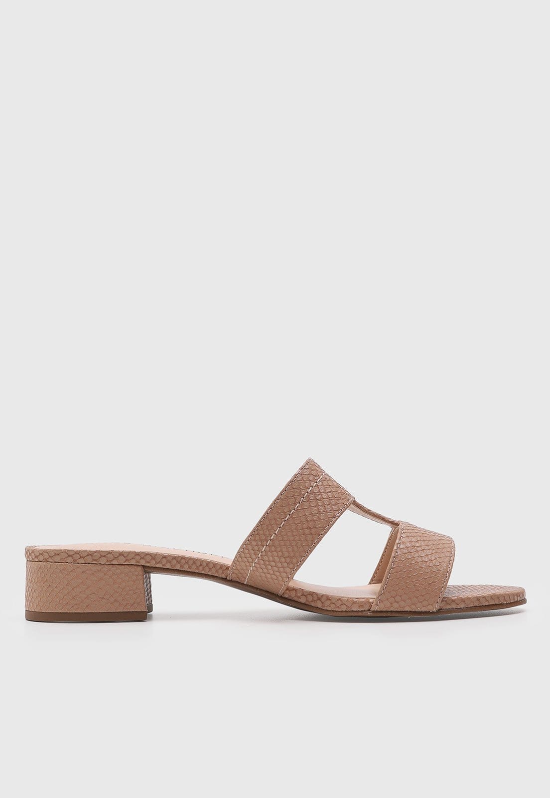 Vista 2 Tamanco Feminino Jorge Bischoff Textura Cobra Jorge Bischoff nude