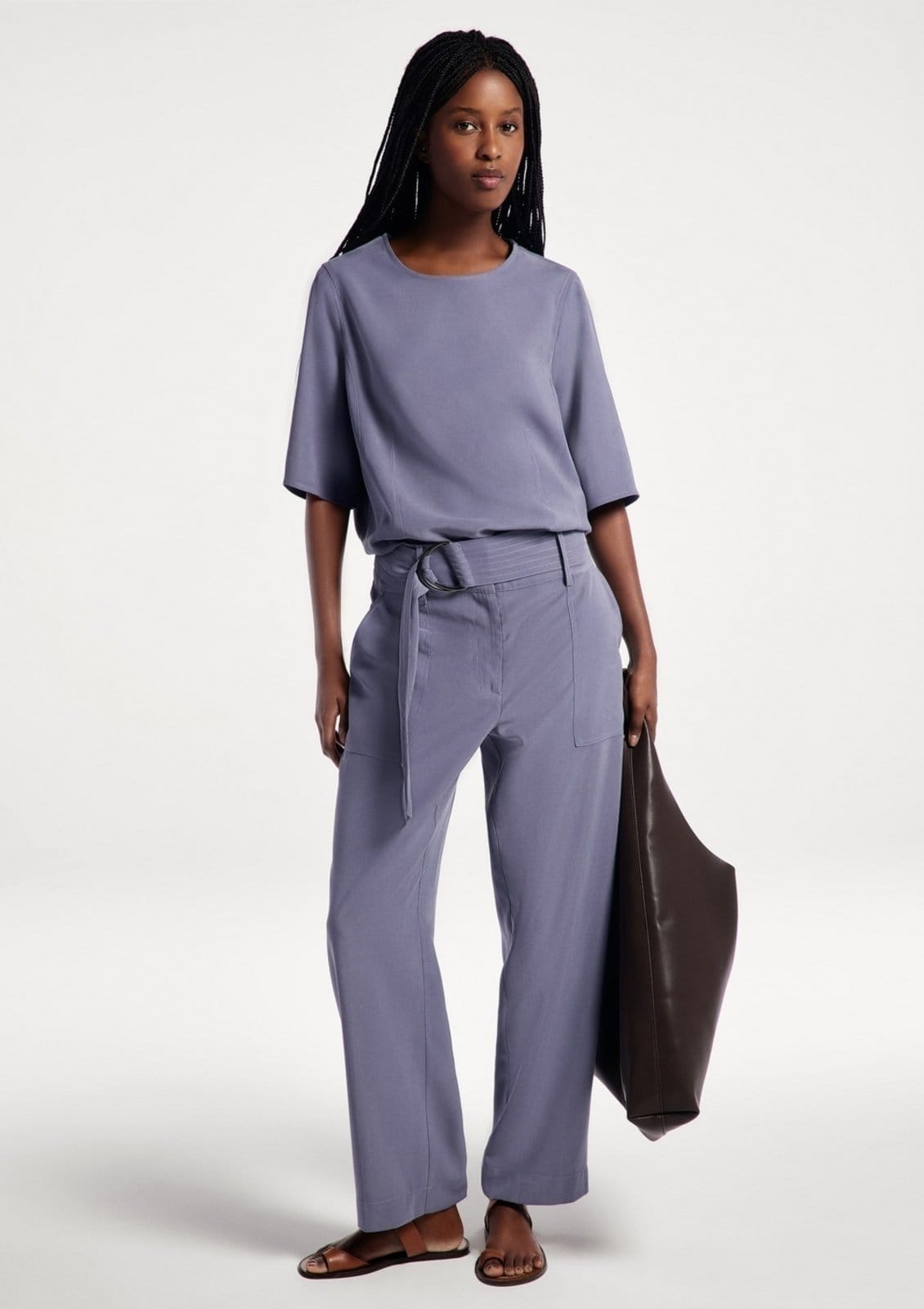 Calça Feminina Peach Touch Com Cinto